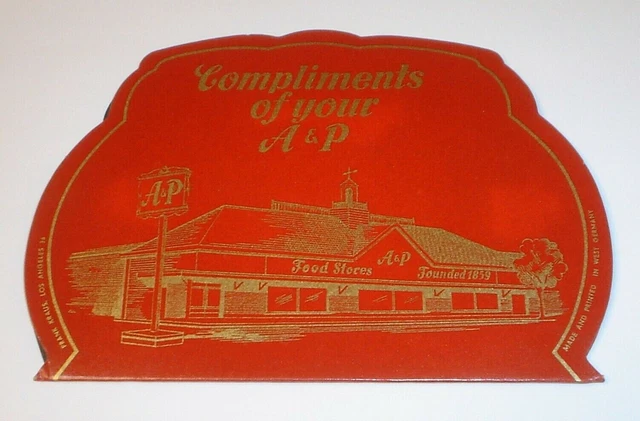 Vintage NOS A&P Ann Page Food Stores Cardboard Sewing Needle Kit Made In Germany