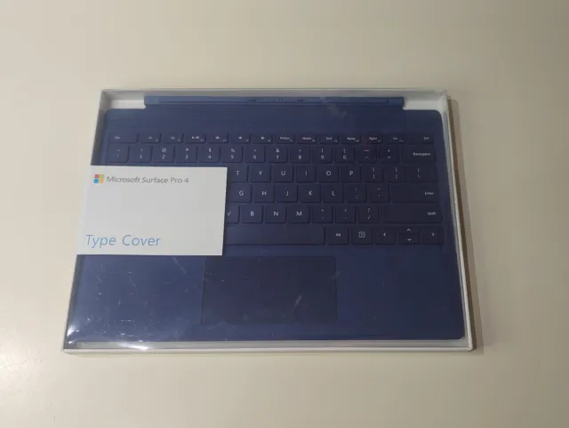 Microsoft Surface Pro Type Cover Keyboard Model 1725 Rare Dark Blue