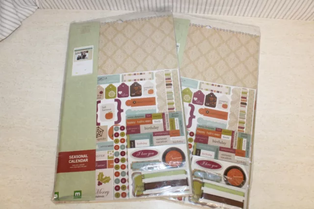 2 Making Memories® Seasonal Calendar Craft Kits. Personalize Your Own Calendar!