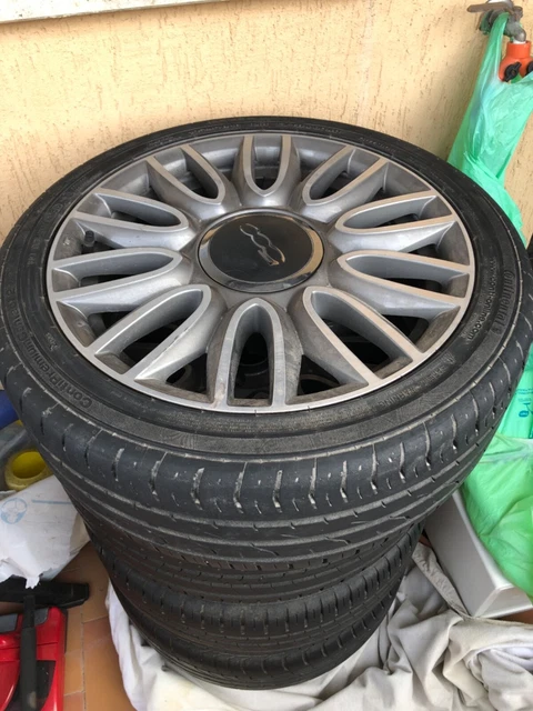 4 cerchi più gomme 195/45R16 per fiat 500
