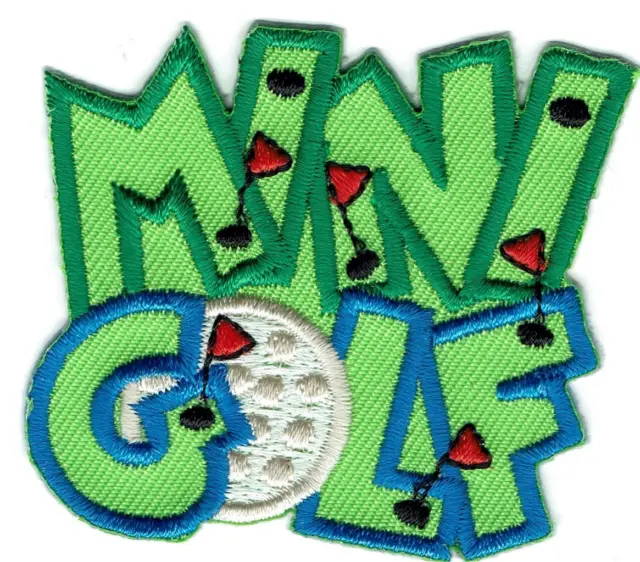 Girl Boy Cub Putt Putt MINI GOLF MINIATURE  Patches Crests Badges SCOUT GUIDE