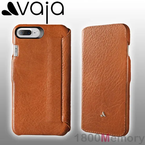 GENUINE Vaja Agenda MG Premium Leather Case Saddle Tan Apple iPhone 8 7 Plus 5.5