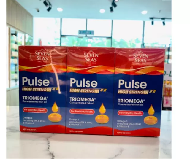Seven Seas Pulse High Strength Triomega 120's X 3 Boxes