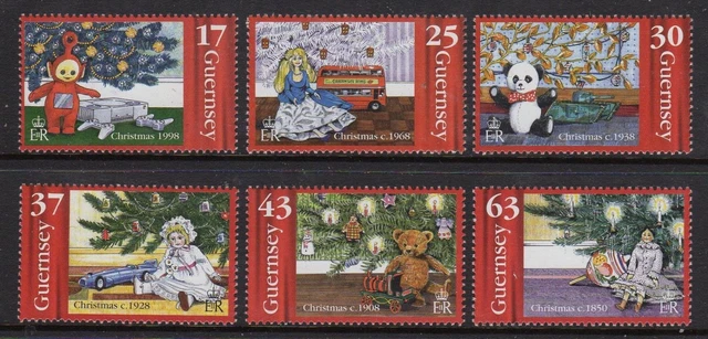 SG 810-815 GUERNSEY 1998 The Christmas Tree Stamp Set MNH MINT