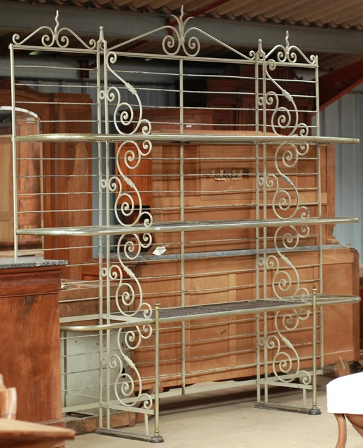 Étagère Rétractable En Fer – Grille De Boulanger/boulangère – Marron à Fleurs