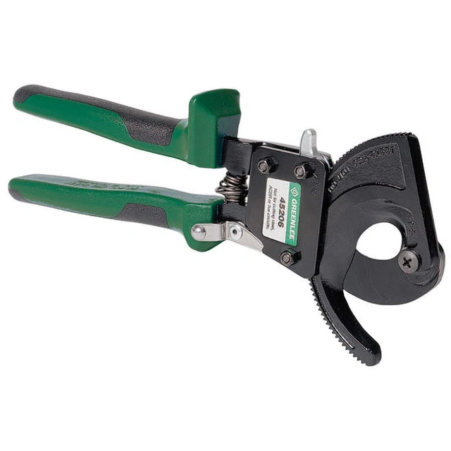 GREENLEE 45206 Ratchet Cable Cutter,Center Cut,10 In