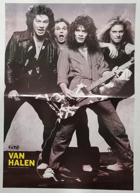 Van Halen - Group / Van Halen Ibanez Destroyer - 2004 GUITAR MAGAZINE POSTER