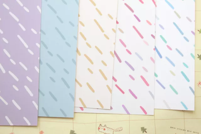 Patrones de línea Pitter Patter cartulina 250gsm álbum de recortes diario papel artesanal