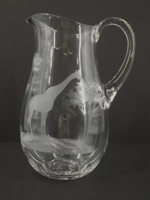 Rowland Ward Crystl - Large Water Jug - Giraffe