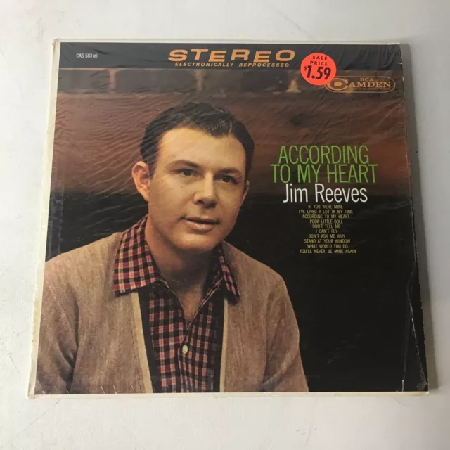 Vintage According to my Heart Jim Reeves vinyl record