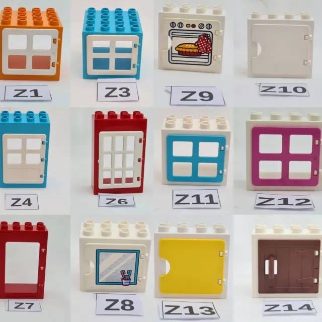 LEGO DUPLO WINDOWS Doors Walls or Roof Elements Building Choose Spare Parts 1.98 PicClick UK