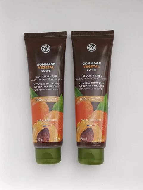 Yves Rocher | Gommage Corps à la Poudre de NOYAUX D'ABRICOT | 2 tubes de 150ml