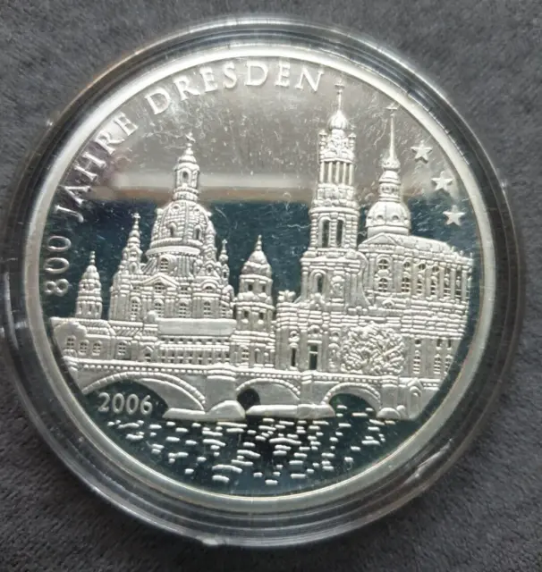 Medaille Gedenkausgabe zu den 10 Euro-Gedenkmünze " 800 Jahre  Dresden"
