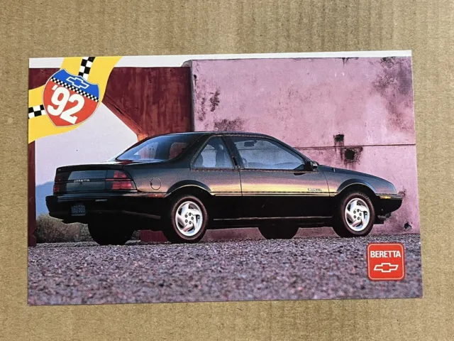Postcard 1992 Chevrolet Beretta Chevy Advertising Vintage PC