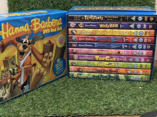 Hanna Barbera 10 Dvd Box Set   Flintstones Top Cat Wacky Races Hong Kong Phooey