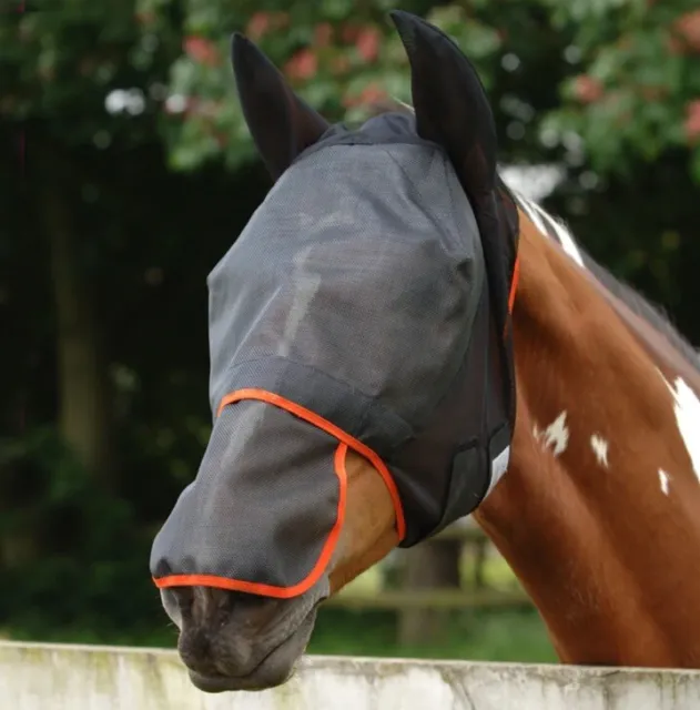 Equilibrium Field Relief Max Fly Mask Black/orange Small
