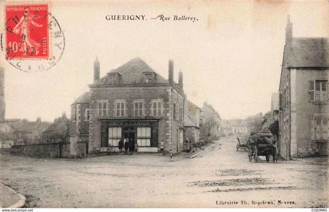 58 - GUERIGNY - S10762 - Rue Ballerey - Caf� de l'Union - L1