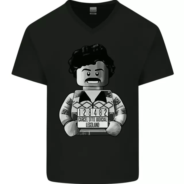 Pablo Escobar Mens V-Neck Cotton T-Shirt