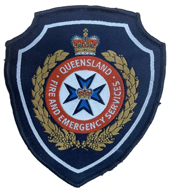 Queensland Fire Emergency Services Cloth Patch Badge Firefighter Firefighting