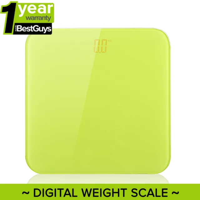 SOGA Electronic Digital Glass Body Bathroom Scale 180KG Gym Weight