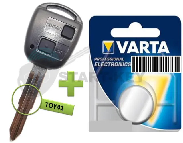 TOYOTA SCHLÜSSEL GEHÄUSE Batterie Yaris Verso Corolla Echo Toy41 EUR 11,86  - PicClick DE
