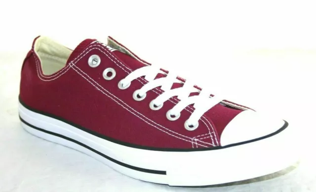 Converse All Star Chuck Taylor Shoes Canvas Low Top Ox Burgundy Sneakers 139794F