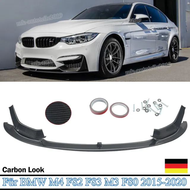 Cup Frontspoiler Lippe Performance Carbon Look passend für BMW M3 F80 M4 F82 F83
