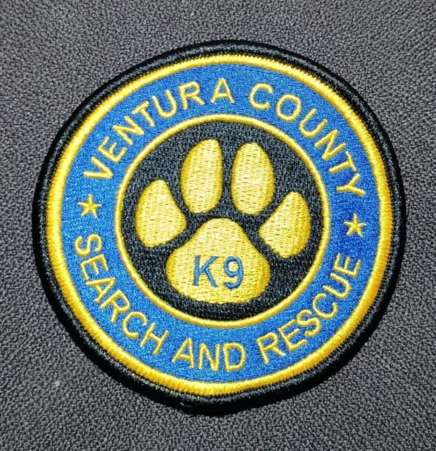 Ventura County SAR Search & Rescue Dogs K-9 Commemorative Patch CA LAFD Cal Fire