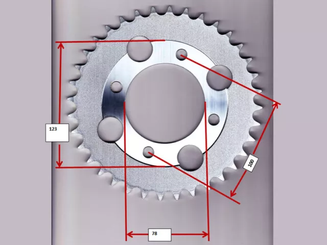 Kettenrad 30 Zähne SMC Titan / Captain 300 für maximale Höchstgeschwindigkeit 2