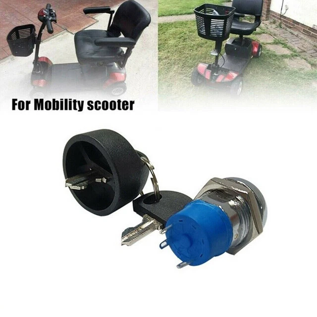 REPLACEMENT ON OFF Ignition Switch Lock with 2 Keys for Pride Mobility