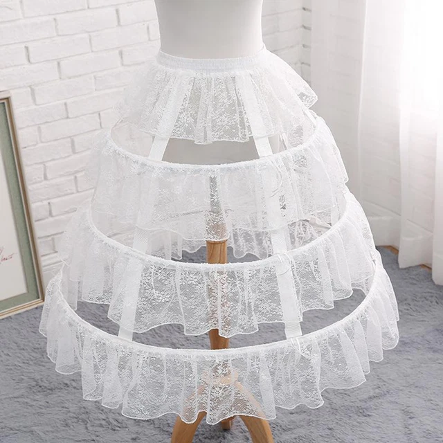 3 cerceaux sous-jupe jupe truffe jupe jupe Crinoline pour Lolita robe gothique