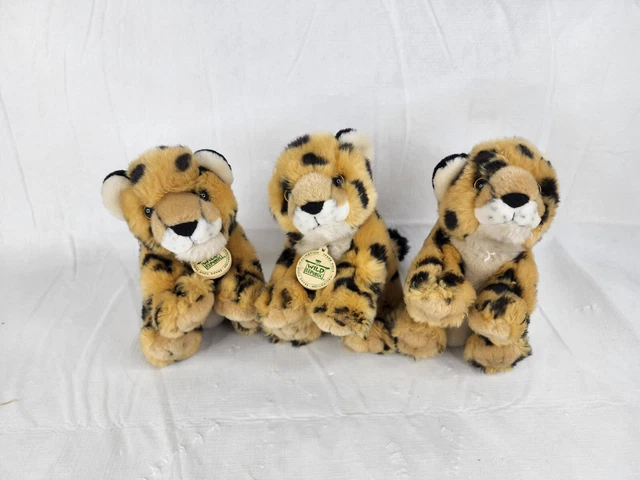 WILD REPUBLIC CHEETAH Cub Plush Realistic Stuffed Animal Baby Leopard 8