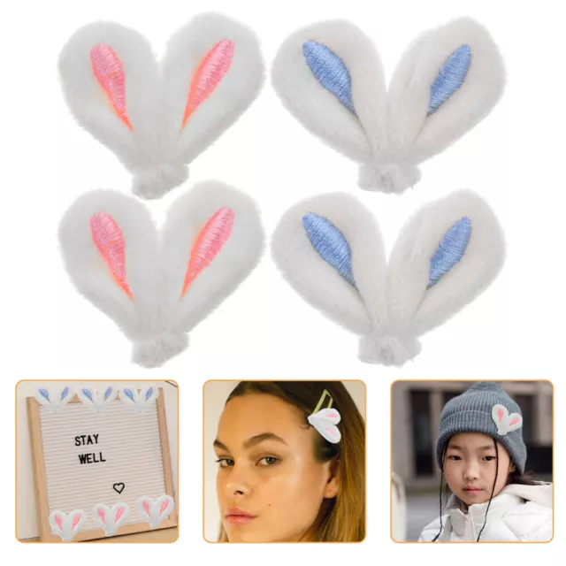 20 Pcs DIY Rabbit Ears Headband for Girls Crown Hair Clip Decorations