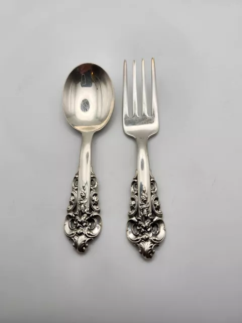 Gorham Grand Baroque Child Set Fork & Spoon 4 inch