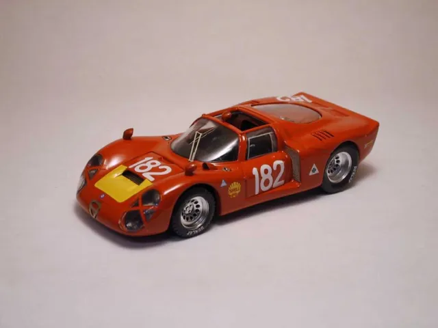 Miniature voiture auto 1:43 Best Model alfa romeo 33.2 N.182 6th [ T.Florio G.