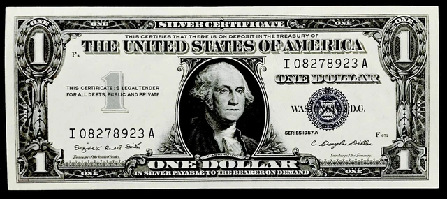 1957 Silver Certificate Gem Bu! Unbelievable! Flawless Crispy Gem+