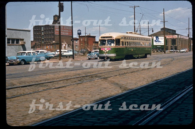 D DUPLICATE SLIDE - PTC Philadelphia PCC Trolley Action Taylor Stokers Building