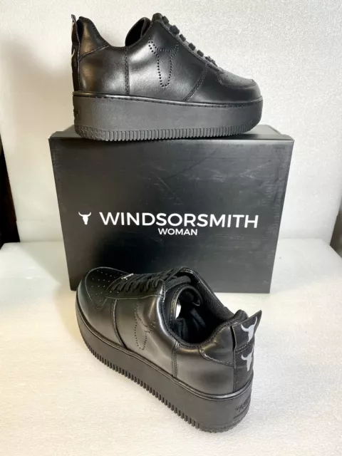 Windsor Smith 39 Racerr Black Nero sneakers donna Platform woman 2