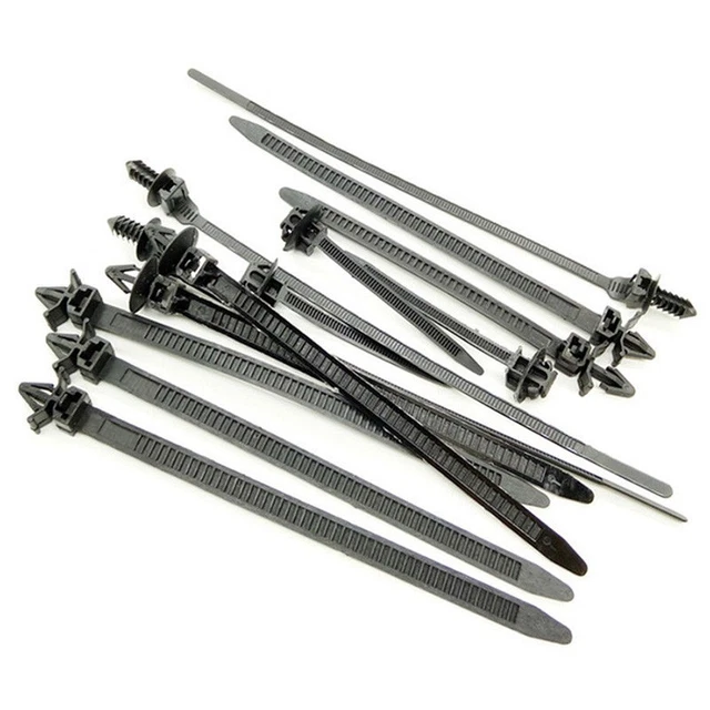 80 Stück Kabelbinder-Set – 5 Verschiedene Arten, Nylon, UV-beständig & Hitzebeständig
