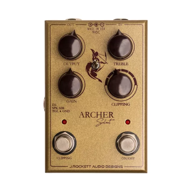 J Rockett Audio Designs Archer Overdrive con DI y diodos seleccionables (ARS 9...