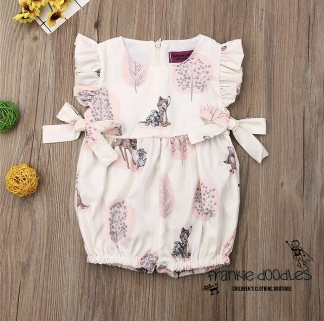 Baby Girl Deer Romper 9 Months