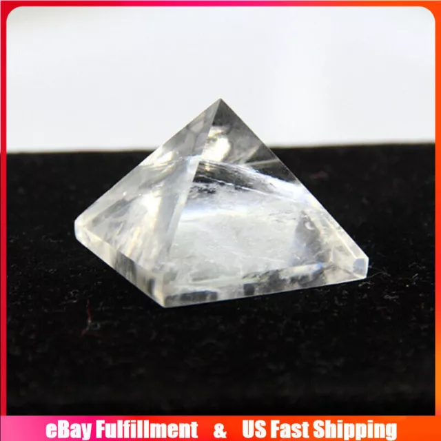 Natural Clear Quartz Crystal Pyramid Chakra Orgone Energy Rock Stone Tower Reiki