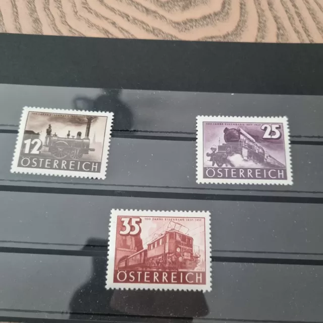 Österreich: Mi-Nr. 646, 647, 648 - 100 Jahre Eisenbahn - postfrisch !!!