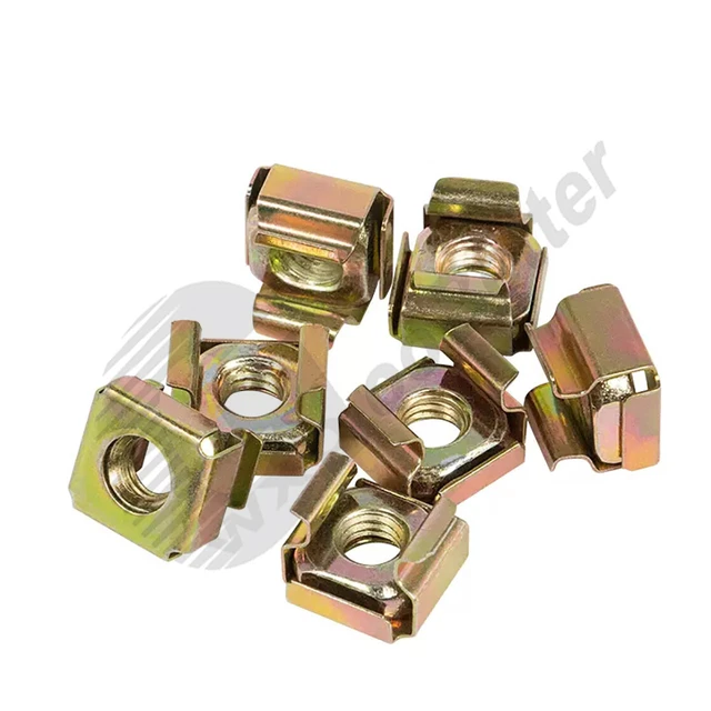 M5 M6 Colour Galvanised Carbon Steel Snap-In Nuts Metric Snap Nuts for Cabinets