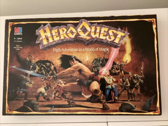 Hero Quest Board Game Boxed Set - MB Games Workshop 1989 - VGC