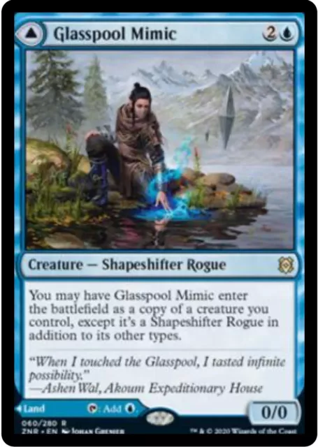 Glasspool Mimic / Glasspool Shore - Zendikar Rising MTG