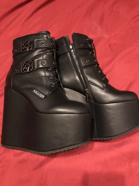 KILLSTAR BLACK PLATFORM Boots Size Sold Out On Website