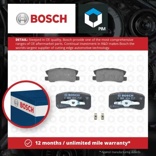 Brake Pads Set fits MITSUBISHI PAJERO Mk3, Mk4 Rear 3.0 2.5D 3.2D 00 to 20 Bosch