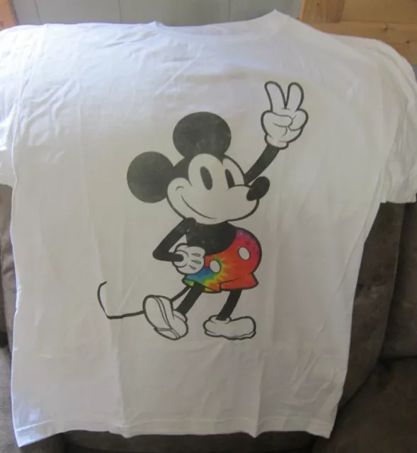 Disney Men's Size Large Cotton Tye Dye Mickey T Shirt; NWOT