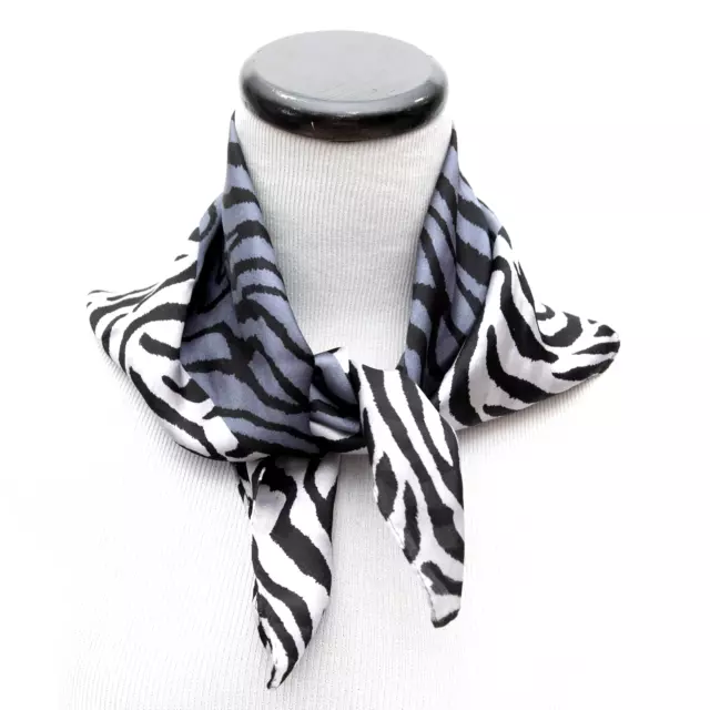 Elaine Gold For Collection XIIX LTD Zebra Print Silk Scarf